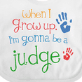 thumbnail image 4 of Inktastic Future Judge for Kids Boys or Girls Baby Bib, 4 of 4