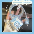 thumbnail image 2 of Adecuado Para iPhone 18/20W 14 Pro Max 13 12 11 Cargador Rápido Cabeza Cubierta Protectora Línea De Datos Enchufe Alimentación Protección Transparente, 2 of 4