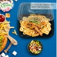 thumbnail image 7 of EcoQuality Black Plastic Airtight Salad Food Storage Container (25 Count), 7 of 7