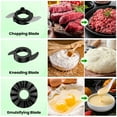 thumbnail image 4 of VAVSEA Food Processor and Vegetable Chopper, 500W Electric Food Chopper, 6 Functions for Slicing, Shredding, Chopping, Pureeing, Dough, Emulsifying, 12 Cup, 4 of 10