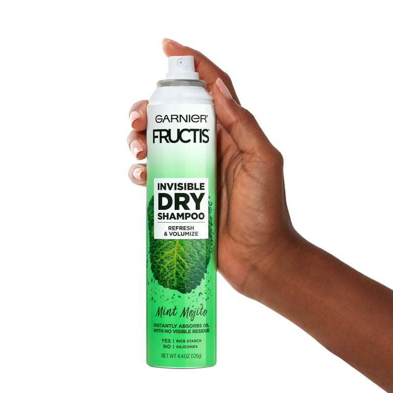 angst binær fordel Garnier Fructis Invisible Dry Shampoo, Mint Mojito, No Visible Residue, 4.4  oz. - Walmart.com