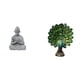 thumbnail image 1 of Estatua de mono,Estatua de Buda Mono para Interiores y Exteriores Budista,Figura de escritorio,Estante de estatua de pavo real para escritorio,decoración del hogar,Figura decorativa creativa, 1 of 8
