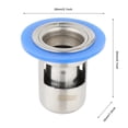 thumbnail image 2 of Floor drain, Stainless Steel Floor Drain with Strainer Filter, Anti-Odour Floor Siphon Bathroom Drainage Gully Core Thicken (Medium size 304 floor drain core short style), 2 of 8