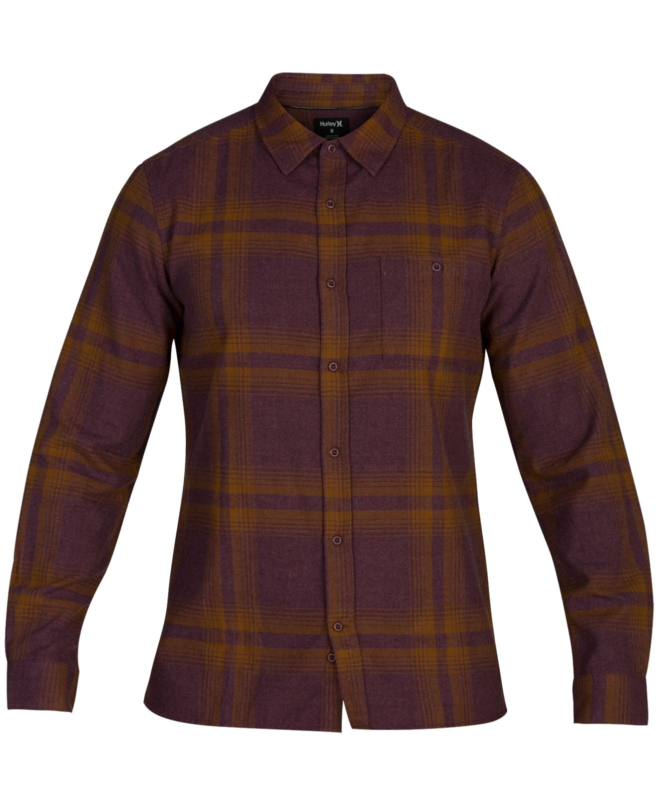 mens hurley button up shirts