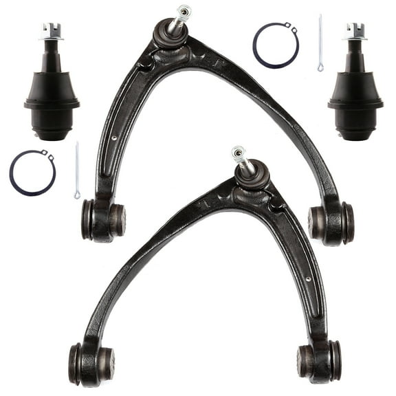 Front Upper Control Arm w/Ball Joint Lower Ball Joint fit for Cadillac Escalade ESV EXT for Chevy Avalanche Silverado Suburban 1500 Tahoe for Gmc Sierra 1500 Yukon XL 1500 4pcs Suspension Kit