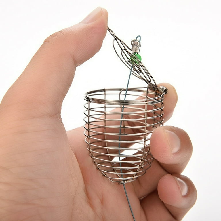 cage feeder basket holder lure fish accessories Fishing Bait Trap Cage Feeder Basket Holder Lure Fish Accessories 5 Pcs