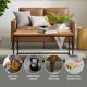 thumbnail image 5 of Jianna Faux Leather Loveseat, Saddle Brown living room furniture My Lux Decor Round, 5 of 5