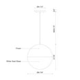 thumbnail image 2 of PD11710-BK-Kuzco Lighting-Monae - 26W LED Pendant-9.88 Inches Tall and 9.88 Inches Wide-Black Finish    -Traditional Installation, 2 of 2
