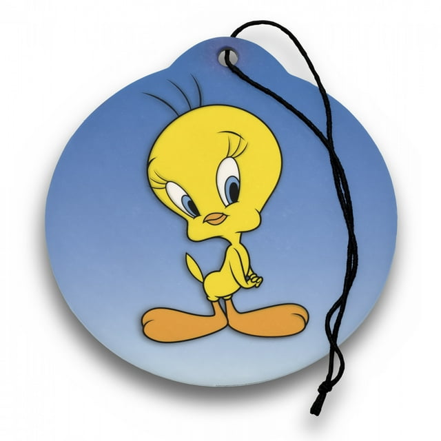 Looney Tunes Désodorisant pour Oiseaux Tweety Parfum de Voiture Neuve, Lot de 2