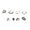 thumbnail image 1 of 4x8 Uds. Pendientes de tuerca antiguos surtidos para mujer, joyería Tribal 5 piezas, 1 of 8