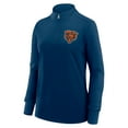 thumbnail image 2 of Women's Logo Athletic Navy Chicago Bears Velocity Quarter-Zip Jacket, 2 of 3
