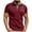 Wine, variant on Jamicy Mens Shirts Casual Summer Wear 2025 Mens Casual Short Sleeve Summer Polos Plaid Splice Cotton T-Shirt Golf Tennis Tops
