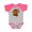 Baseball Heather and Hot Pink, variant on I Wear Orange for My Mama Leukemia Awareness Boys or Girls Baby Bodysuit