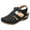Black, variant on Azrian Women's Anti-Slip Fisherman Sandals, Closed Toe Multicolor, 43