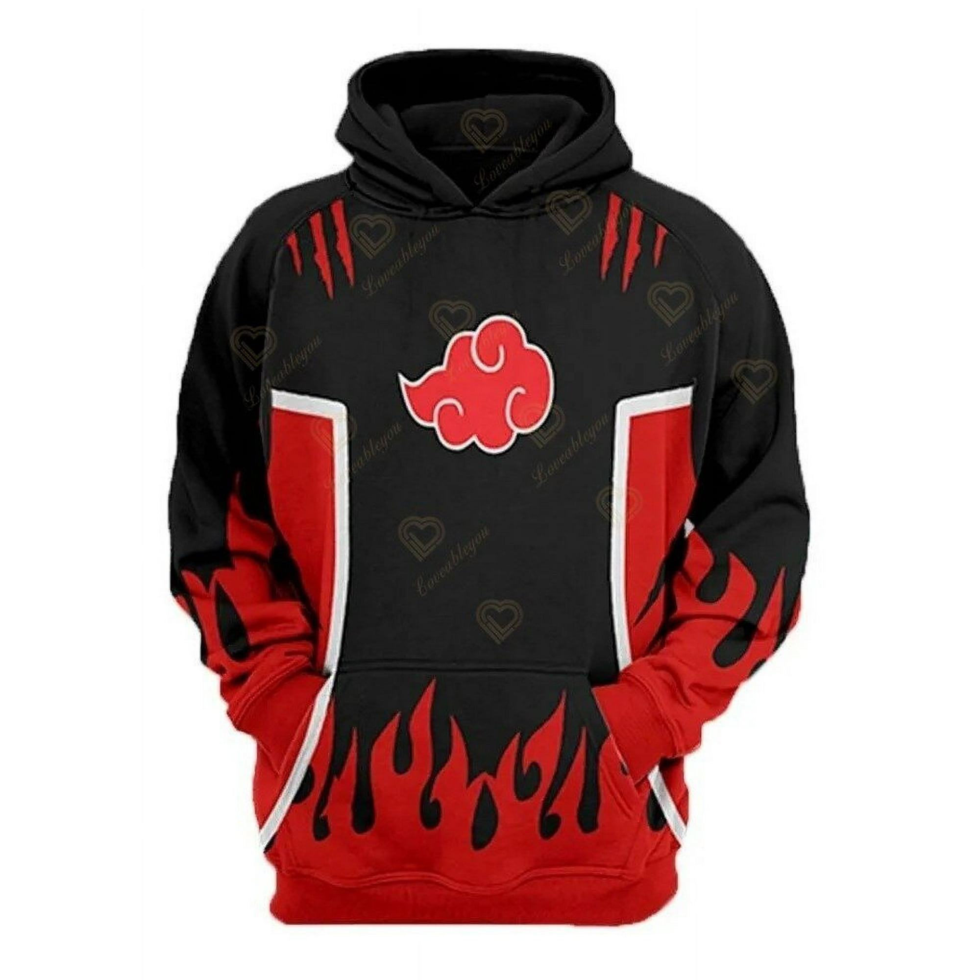 Naruto Akatsuki Hoodies Anime Children Sweatshirt NARUTO Winter Long Sleeves Hooded Warm Clothing for Men Women Sweater Gift