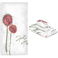 thumbnail image 6 of Dreamtimes Bath Towel Sets for Bathroom Hand Towels Fingertip Towels Dahlia Stick Figure 3 Piece Decorative Soft Cotton Absorbent, 6 of 6