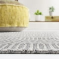 thumbnail image 4 of SAFAVIEH Martha Stewart Cotton Geometric Area Rug, Anthracite/Light Grey, 8' x 10', 4 of 8