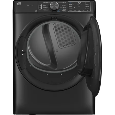 GE - 7.8 Cu. Ft. Stackable Smart Gas Dryer with Steam - Carbon Graphite
