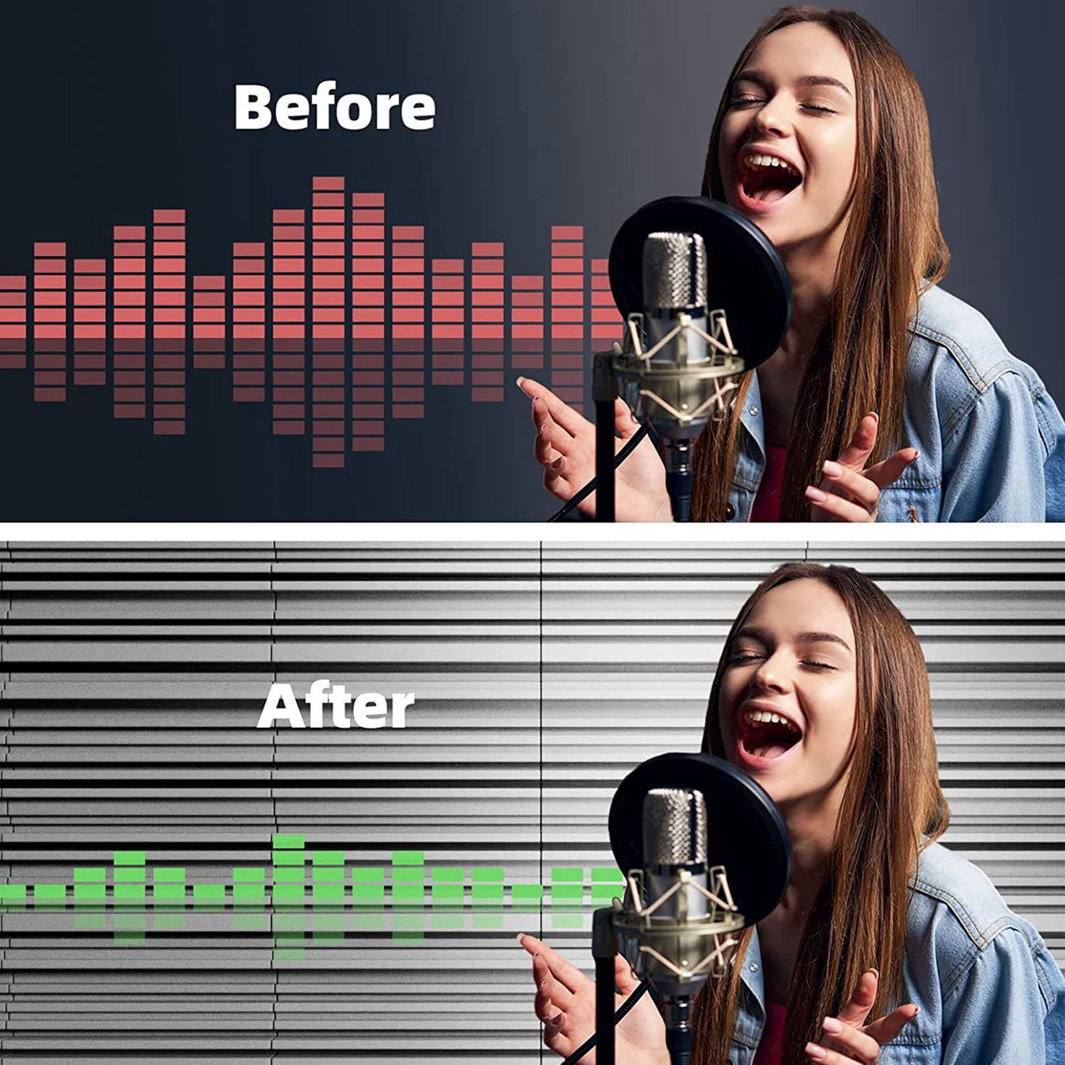 12 Pack Self-Adhesive Sound Proof Foam Panels,12 x 12 x 2 Inches Acoustic Foam,for Wall,Home,Studio