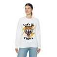 thumbnail image 2 of Go Tigers SweatShirt Vintage School Spirit Tiger Crewneck Retro Lightning Shirt White XL, 2 of 4