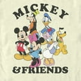 thumbnail image 2 of Men's Mickey & Friends Classic Crew Graphic Tee Beige Large, 2 of 4