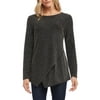 Karen Kane Women's Metallic with Asymmetric Top Gray Size X-Large