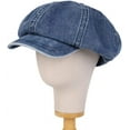thumbnail image 2 of LinYooLi Unisex Japanese Oversized Denim Cotton Newsboy Hats Vintage Unisex Paperboy Painter Beret Cap, 2 of 5