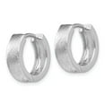 thumbnail image 2 of Sterling Silver Radiant Essence Textured Huggie Hoop Earrings, 2 of 4