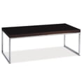 thumbnail image 1 of Wall Street Espresso Coffee Wood Table and Metal Chrome Legs, 1 of 9