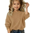 thumbnail image 2 of Ruyang Girls Fleece Sweater Kids Oversized Fuzzy Pullover Sweatshirt Fall Winter Thermal Trendy Soft Furry Jumper, 2 of 3