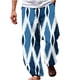 thumbnail image 2 of Pantalones largos de verano para hombre, informales, a la moda, con estampado 3D, cintura elástica, rectos, 2 of 5