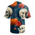 thumbnail image 4 of Halloween Shirts for Men Ghost Pumpkin Print Collared Vintage T Shirt Spider Graphic Short Sleeve Scary Horror Tees 5XL, 4 of 6