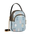 thumbnail image 7 of FORMRS Crossbody Bag for Women Quilted Travel Shoulder Cell Phone Purse with Chain Strap Handbag, Blue Rabbits, 7 of 7