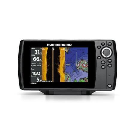 Humminbird 410340-1 HELIX 7 CHIRP SI GPS G2N Sonar Fishfinder & Chartplotter with Down & Side Imaging & 7