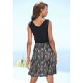 thumbnail image 4 of LASCANA Women's Pattern V-Neck Dress, 4 of 6