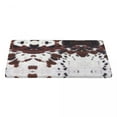 thumbnail image 3 of Table Cover Brown Cowhide Leather Tablecloth Rectangular Waterproof Animal Fur Leather Texture Tabl, 3 of 5