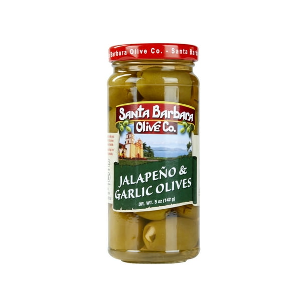 Santa Barbara Double Stuffed Olives Garlic and Jalapeno Double