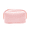 Pink, variant on Impressions Vanity Valencia Makeup Bag With Silver Hardware, Mesh Slip Pockets, Top Handle, Cream