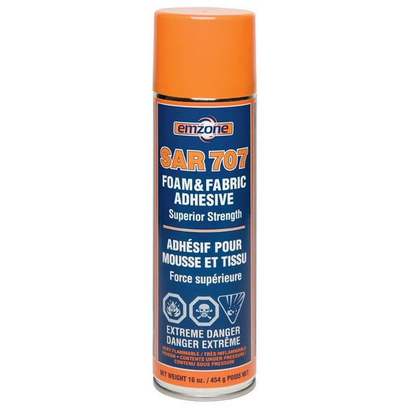 Emzone SAR 707 Foam and Fabric Adhesive, 16 oz/454g