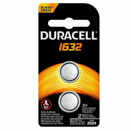 Duracell Coin Button 1632 Battery, 2 count