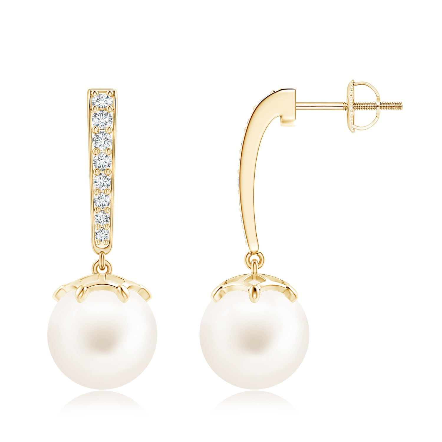 7-10mm Oval Freshwater Cultured Pearl Drop Dangle Hook Earring Jewelry For Women 