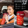 thumbnail image 5 of Christmas 30oz Handheld Travel Tumbler with Handle – Double Wall Stainless Steel Insulated Cup, Flip Straw Lid, Leak-Proof & BPA-Free for Hot and Cold Drinks – Durable Coffee & Juice Mug Black, 5 of 7
