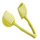 thumbnail image 1 of Rebanador de tomate de mano Clip de pan Cortador de frutas y verduras Trituradoras de limón Papa Manzana Gadget Accesorios de cocina Utensilios de cocina verde ER, 1 of 5