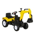 thumbnail image 3 of Aosom Children's Ride-On Toy Pedal Digger, Pretend Play Construction Car with Horn for Kids & Toddlers 3+, Yellow, 3 of 10