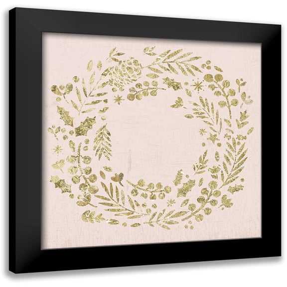 PI Studio 12x12 Black Modern Framed Museum Art Print Titled - Holiday Mood