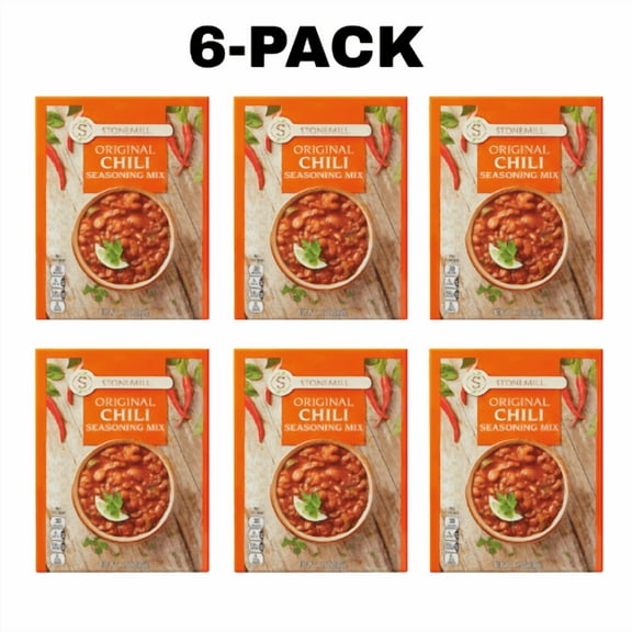 Stonemill Original Chili Seasoning Mix, 1.25 oz,6-Pack
