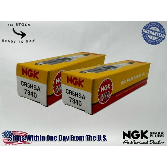 NGK Genuine OEM Authentic Spark Plugs CR5HSA - 2 PACK
