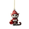 thumbnail image 1 of TIELUTT 2D Acrylic Cartoon Funny Christmas Cat Christmas Tree Pendant Acrylic Christmas Cartoon Cute Christmas Cards Blank Banner Holder Table Yard Signs Customized Letters Flower Pot Stake Cards, 1 of 4