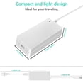 thumbnail image 6 of 18V 3A Power Adapter, Replacement for Cricut Cutting Machine Cricut Explore Air 2 Maker Explore Air Expression Expression 2 Create Cake Mini Original Power Supply with Power Cord White, 6 of 7