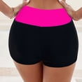 thumbnail image 4 of HCNTES Women's Swim Shorts High Waisted Swimsuit Shorts Adjustable Ruched Side Boyshorts Tummy Control Bathing Suit Bottom(Hot Pink,XL), 4 of 7